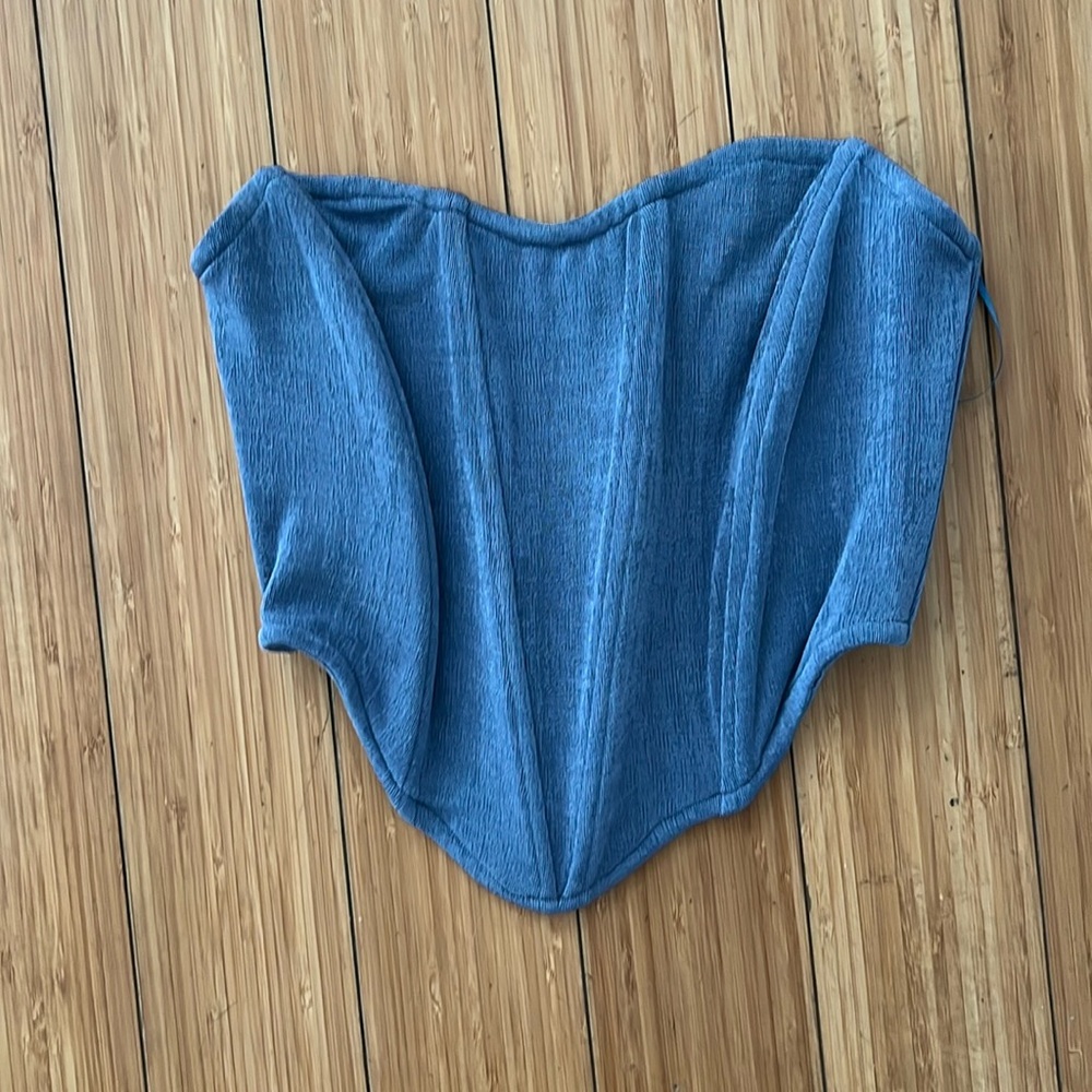 Blue Corset Top